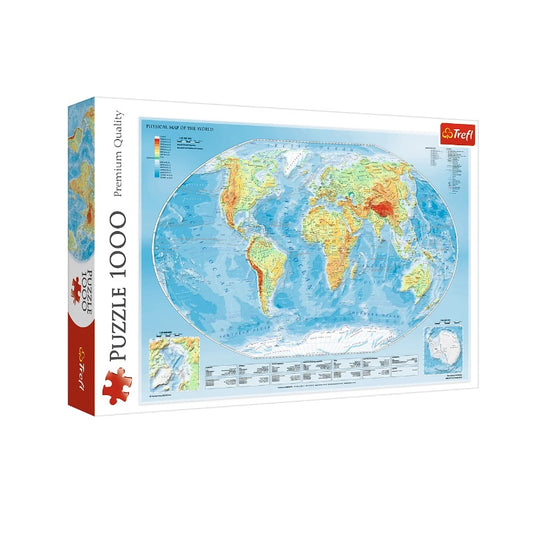 Puzzle 1000 mapa sveta